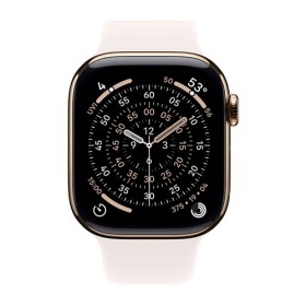 Apple Watch Series 11 GPS + Cellular Gold Titanium, Light Blush Sport Band S/M, MF8W4ZR/A, 42 mm