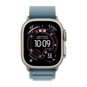 Apple Watch Ultra 3 GPS + Cellular Natural Titanium, Light Blue Alpine Loop Small, MEWK4QF/A, 49 mm 