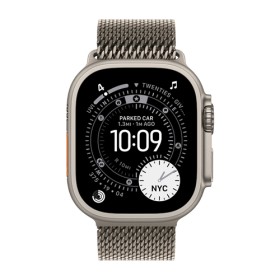 Apple Watch Ultra 3 GPS + Cellular Natural Titanium, Natural Titanium Milanese Loop Large, MF0E4QF/A, 49 mm
