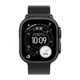 Apple Watch Ultra 3 GPS + Cellular schwarz Titanium, schwarz Titanium Milanese Loop Medium, MF1Q4QF/A, 49 mm