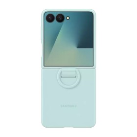 Samsung Silicone Case with Ring Light Cyan, für Samsung Galaxy Flip7, EF-PF766TMEGWW