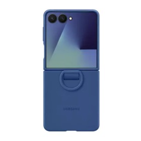 Samsung Silicone Case with Ring Blue, für Samsung Galaxy Flip7, EF-PF766TNEGWW