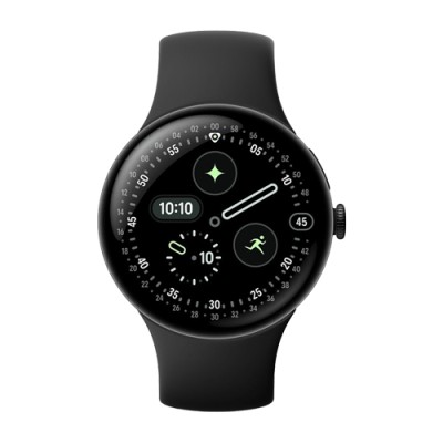 Google Pixel Watch 4 LTE 45mm Matte schwarz / Obsidian, GA09307-EU