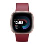FitBit Versa 4 Fitnesstracker mit Armband Raspberry Red / Copper Rose, FB523RGRD