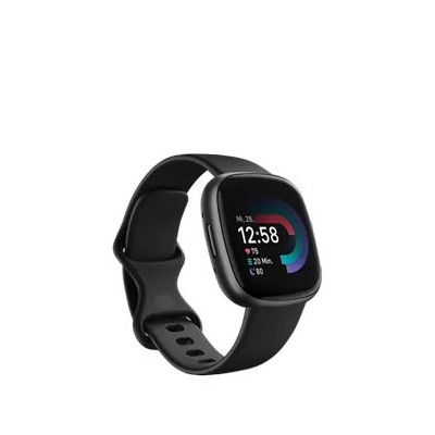 FitBit Versa 4 Fitnesstracker mit Armband schwarz, FB523BKBK