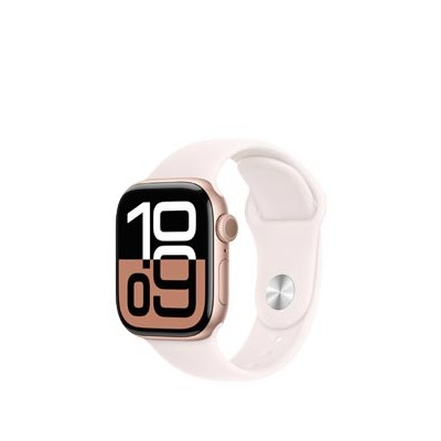 Apple Watch Series 10 GPS + Cellular Rose Gold Aluminium, Light Blush Sport Band S/M, MWX93QF/A, 42mm