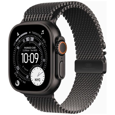 Apple Watch Ultra 3 (2025) schwarz titanium 49mm 5G schwarz titanium milanese Loop M
