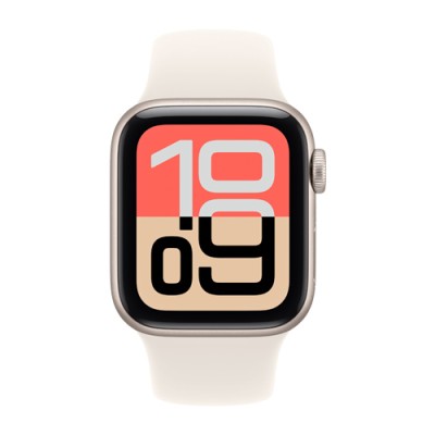 Apple Watch SE 3 Aluminium GPS + Cellular Starlight, Starlight Sport Band M/L, MEP74ZR/A, 40 mm