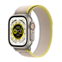 Watch Apple Watch Ultra GPS + Cellular 49mm Titanium Case with Trail Loop S/M - Yellow/Beige EU