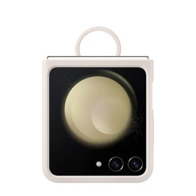 Samsung Silicone Case with Ring Cream, für Samsung Galaxy Flip5, EF-PF731TUE