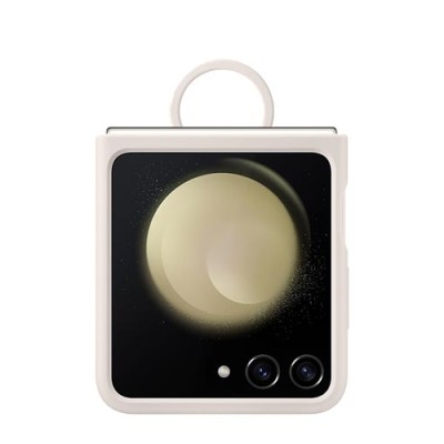 Samsung Silicone Case with Ring Cream, für Samsung Galaxy Flip5, EF-PF731TUE