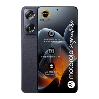 Motorola Signature 5G 512GB, 16GB RAM, PANTONE Carbon B-Ware (Sehr gut / A-Grade)