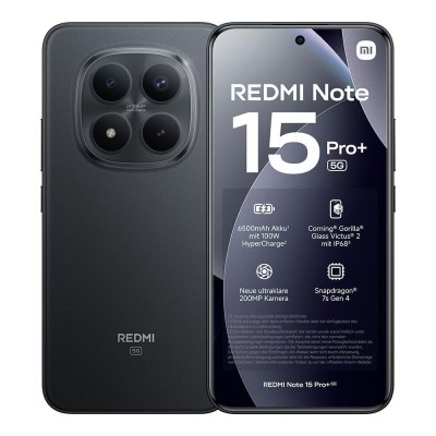 Xiaomi Redmi Note 15 Pro+ 5G Dual Sim 8+256GB schwarz