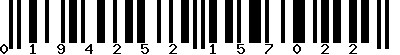 EAN-13 : 0194252157022