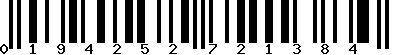 EAN-13 : 0194252721384