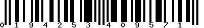 EAN-13 : 0194253409571