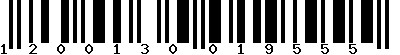EAN-13 : 1200130019555