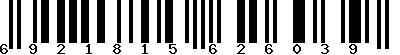 EAN-13 : 6921815626039