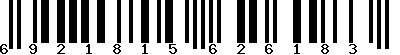 EAN-13 : 6921815626183