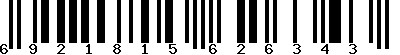 EAN-13 : 6921815626343