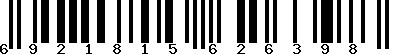 EAN-13 : 6921815626398