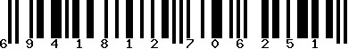 EAN-13 : 6941812706251