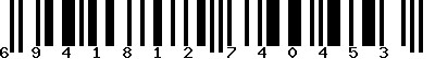 EAN-13 : 6941812740453