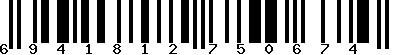 EAN-13 : 6941812750674