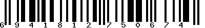 EAN-13 : 6941812750674