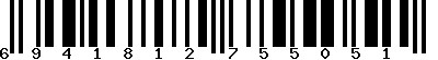EAN-13 : 6941812755051