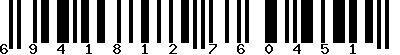 EAN-13 : 6941812760451