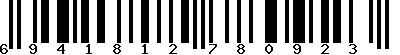 EAN-13 : 6941812780923