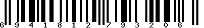 EAN-13 : 6941812793206