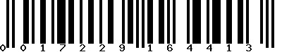 EAN-13 : 0017229164413