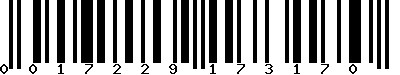 EAN-13 : 0017229173170