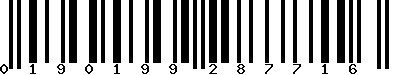 EAN-13 : 0190199287716