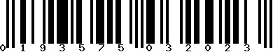 EAN-13 : 0193575032023