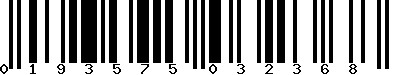 EAN-13 : 0193575032368