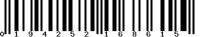 EAN-13 : 0194252168615