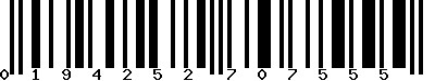 EAN-13 : 0194252707555
