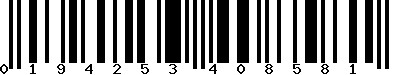 EAN-13 : 0194253408581