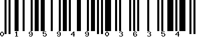 EAN-13 : 0195949036354