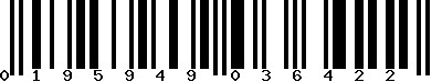 EAN-13 : 0195949036422