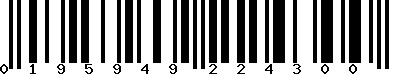 EAN-13 : 0195949224300