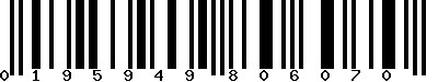 EAN-13 : 0195949806070