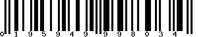 EAN-13 : 0195949998034