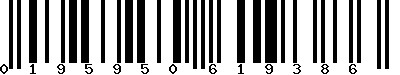 EAN-13 : 0195950619386