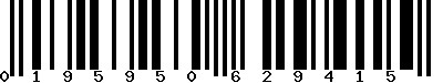 EAN-13 : 0195950629415