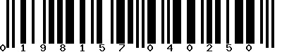 EAN-13 : 0198157040250