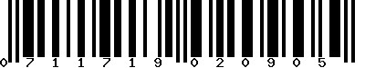EAN-13 : 0711719020905